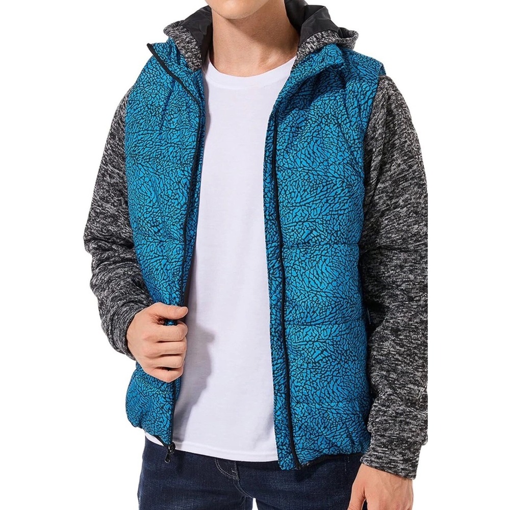 DULCET Mens Light Winter Coats Warm Puffer Jacket for Men Water Resistant Sz‎ XL